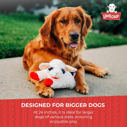 Lamb Chop Dog Plush Toy - Jumbo (24", Cream)