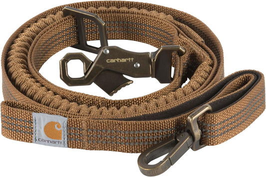 Carhartt Shock-Absorbing Reflective Dog Leash Brown