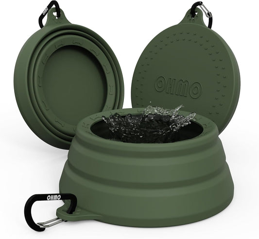 Spill Proof Collapsible Dog Water Bowl 24Oz for Cars