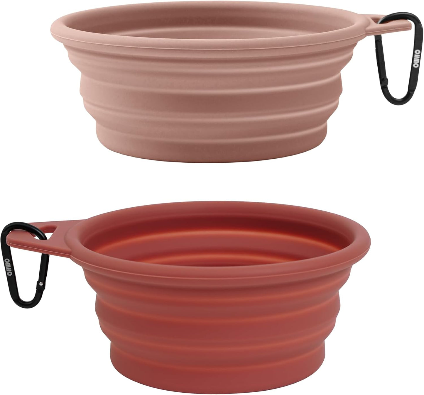 Collapsible Dog Bowl(2 Pack, 12Oz/400Ml) Premium Silicone 