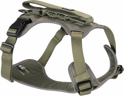 Grab Dog Harness | Integrated Traffic Leash Magnetically Attached for Quick Control (Large/Green)