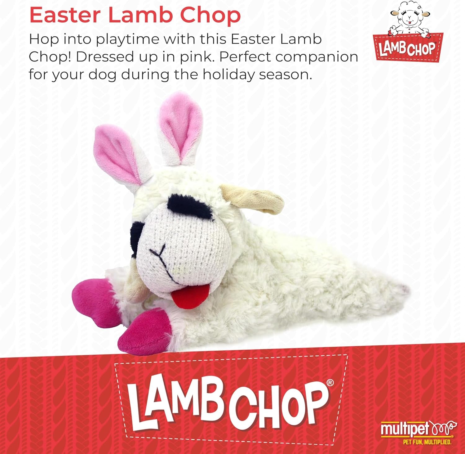 Lamb Chop Easter Dog Plush Toy