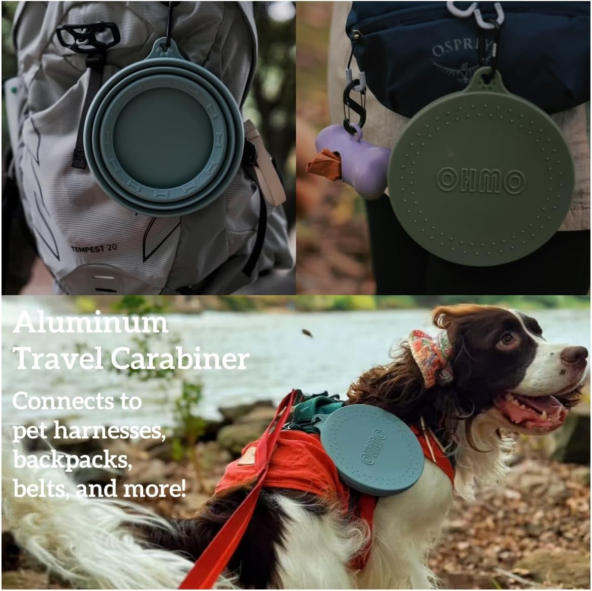 Spill Proof Collapsible Dog Water Bowl 24Oz for Cars