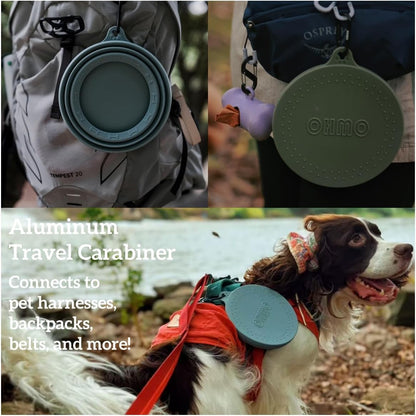 Spill Proof Collapsible Dog Water Bowl 24Oz for Cars