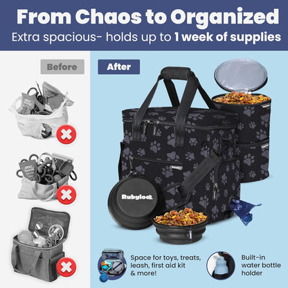 The Original Doggy Bag™ Travel Set- Paw Print