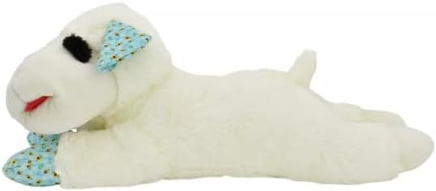 Unique Jumbo Blue Bee Lamb Chop Plush Dog Toy - 24"