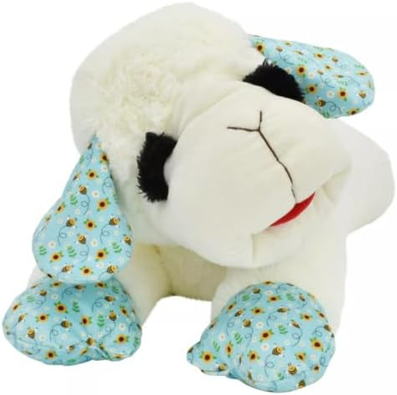 Unique Jumbo Blue Bee Lamb Chop Plush Dog Toy - 24"