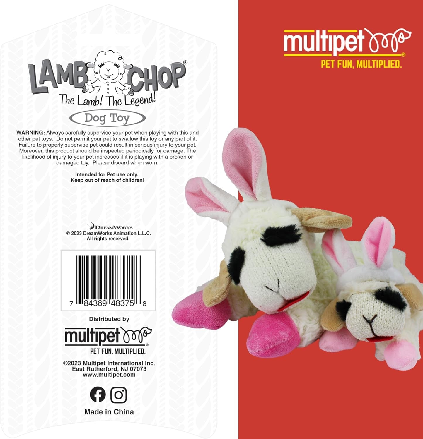 Lamb Chop Easter Dog Plush Toy