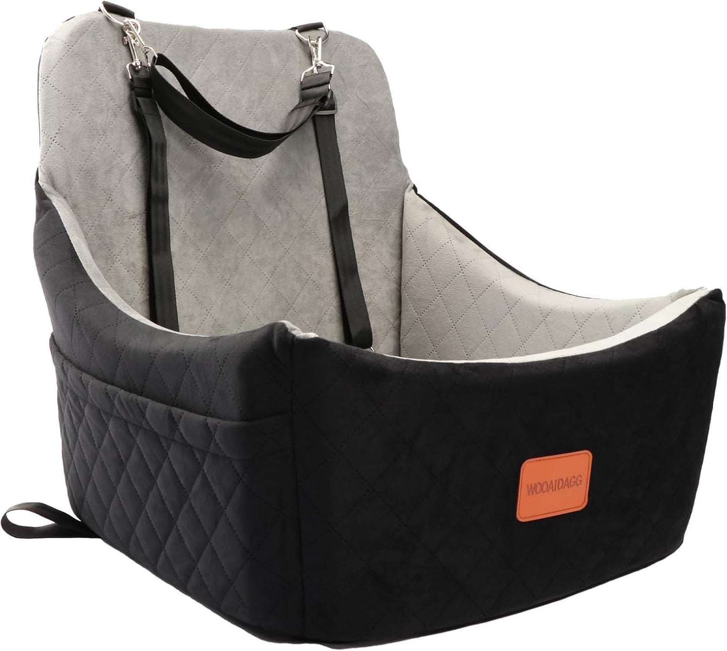 Dog Car Seat for Small to Medium Sized Dog up to  (Black/Grey)