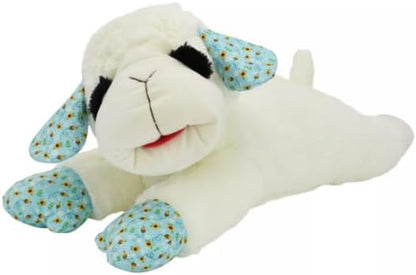 Unique Jumbo Blue Bee Lamb Chop Plush Dog Toy - 24"